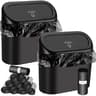 Press Lid Hanging Car Trash Can And Compact Vehicle Organizer 0