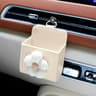 Cute Bear Car Storage Organizer With Floral Faux Leather Design 6