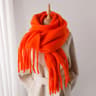 Cashmere Winter Scarf For Women Soft Thick Blanket Shawl With Tassels 2