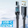 Super Fast Charging Cable With LED Display Type C To Type C Cable Phone USB To Type C Data Cord 6