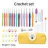 Extra Long Crochet Needles Kit Ergonomic Crochet Hook Set Comfortable Knitting Crochet Tricot Acces 10