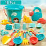 Kids Beach Sand Play Set Sand Toys For Kids Bucket  Shovel Kit For Beach Toys Set 4