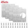 Cupboard Door Hinge Repair Plate Kit Heavy Duty Fixing Support Brackets 7