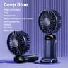 Foldable Portable Desk Fan Handheld Mini Fan 5 Speed USB Rechargeable Outdoor Neck Hanging Fan With 6