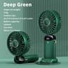 Foldable Portable Desk Fan Handheld Mini Fan 5 Speed USB Rechargeable Outdoor Neck Hanging Fan With 7
