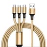 3 In 1 Fast Charging Cable For USB C  Micro USB Devices 5