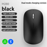 Type C Rechargeable Wireless Silent Click Ergonomic Mouse For Laptop Office  Portable Use 11