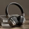 Leather Bluetooth Over Ear Headphones With Bluetooth Foldable Design  Wired Mode 6