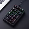 Key Wired Mechanical Numeric Keypad With RGB Lights USB Number Pad For Accounting And Data Entry 5