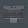 Foldable Bluetooth Keyboard With Large Touchpad For IPad Tablet  Laptop Rechargeable Wireless Keybo 1