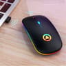 Rechargeable Wireless Mouse With RGB Lighting Silent Ultra Slim USB Mouse For Laptop  PC 5