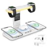 Foldable Wireless Charger With Clock Night Light  Magnetic Charging Station 1