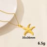 Ocean Inspired Starfish Necklace  Mermaid Tail Shell Pendant For Beach Lovers 1