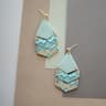 Abstract Marble Polymer Clay Statement Earrings Colorful Geometric Dangle Earrings For Women 2