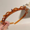 Elegant Braided Headband With Pearl Accent Double Layer Womens Hair Accessories For Everyday Style 0