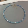 Colorful Beaded Choker Necklace With Irregular Pearl Accents For Women 4