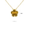 Lucky Clover Necklace With Natural Stone Five Leaf Flower Pendant For Women 2