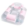 ShimmerShade Inflatable Pool Float Lounge With Detachable Canopy  Breathable Mesh Seat 1