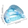 Inflatable Pool Float With Canopy  Cup Holder Adult Pool Lounge Chair For Beach  Lake Relaxation 2