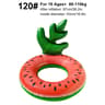 Fruit Splash Pool Lounger Adult Pool Float Inflatable Swim Ring With Easy Grip Handles 3