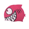 Cute Shark Kids Swim Cap Waterproof Silicone Swim Cap With Ear Protection For Children 1