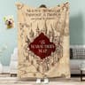 The Map Throw Light Weight Flannel Blanket Soft Skin Friendly For Summer Cooling 5