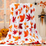 Cozy Fall Throw Blanket Soft Pumpkin Throw Blanket For Halloween  Autumn Home Decor 2