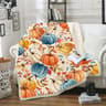 Cozy Fall Throw Blanket Soft Pumpkin Throw Blanket For Halloween  Autumn Home Decor 4