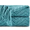 Battilo Chenille Throw Blanket Soft Thick Knitted Throw Blanket For Couch Sofa  Bed Decor 1