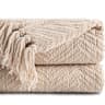 Battilo Chenille Throw Blanket Soft Thick Knitted Throw Blanket For Couch Sofa  Bed Decor 4
