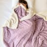 Double Sided Lamb Fleece Blanket Thick Jacquard Throw For Sofa Bed  Office Naps 1