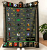 Old School RuneScape Maxed Blanket Soft Gaming Fleece Throw For Sofa Bed  Game Room 4