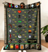 Old School RuneScape Maxed Blanket Soft Gaming Fleece Throw For Sofa Bed  Game Room 6