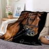 Horse Throw Blanket Soft Flannel Blanket For Couch Bed Travel  Horse Lover Gift 4