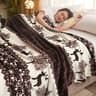 Soft Summer Blanket Floral Coral Fleece Blanket Lightweight Flannel Bed Throw For All Bed Sizes 1