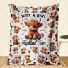 Cute Highland Cow Blanket Soft Flannel Throw Blanket For Couch Bed  Cozy Home Decor 7