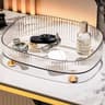 Luxury Makeup Organizer And Perfume Organizer With Clear Vanity Tray And Gold Stand 2