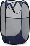 Pop Up Mesh Laundry Hamper Foldable Laundry Basket With Carry Handles 0