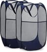 Pop Up Mesh Laundry Hamper Foldable Laundry Basket With Carry Handles 4