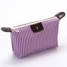 Striped Dumpling Makeup Bag Foldable Travel Cosmetic Pouch 1