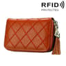 Portable Leather Cosmetic Bag With Zipper Purple 14