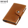 Leather Cosmetic Bag With Zipper Closure 13