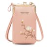 Mini Embroidered Crossbody Phone Bag With Multi Compartment Design Gray 8