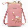 Mini Embroidered Crossbody Phone Bag With Multi Compartment Design Gray 6