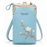 Mini Embroidered Crossbody Phone Bag With Multi Compartment Design Gray 10
