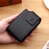 Accordion Card Holder PU Leather Compact Wallet With Multiple Card Slots Blue 4
