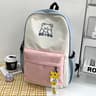 Girls School Backpack For Students Lightweight Large Capacity Pink 4