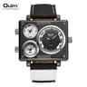 Designer Mens Quartz Watch With Fabric Leather Strap 8