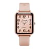Minimalist Rectangle Womens Quartz Watch With Silicone Strap 6