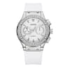 Womens Quartz Watch With Silicone Strap And Diamond Accent Casual Sport Design 3